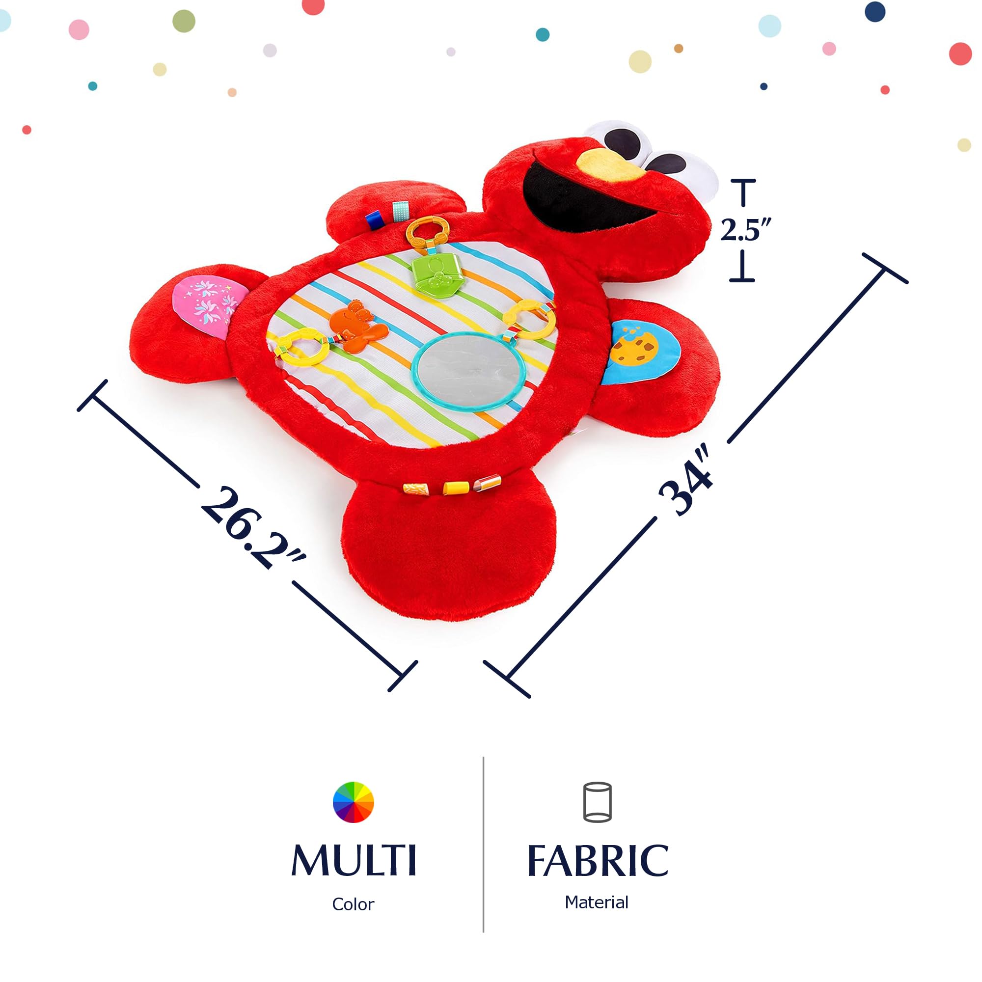 Bright startsセサミストリート　ベビージム Bright Starts Sesame Street I Spot Elmo! Vibrating Baby Bouncer